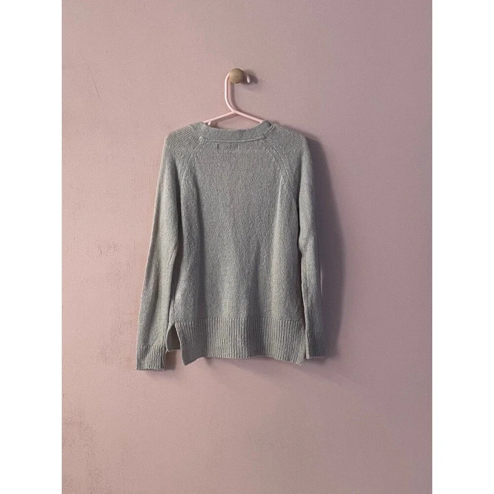 Gap Kids Light Gray Knit Lightweight Cardigan Size S